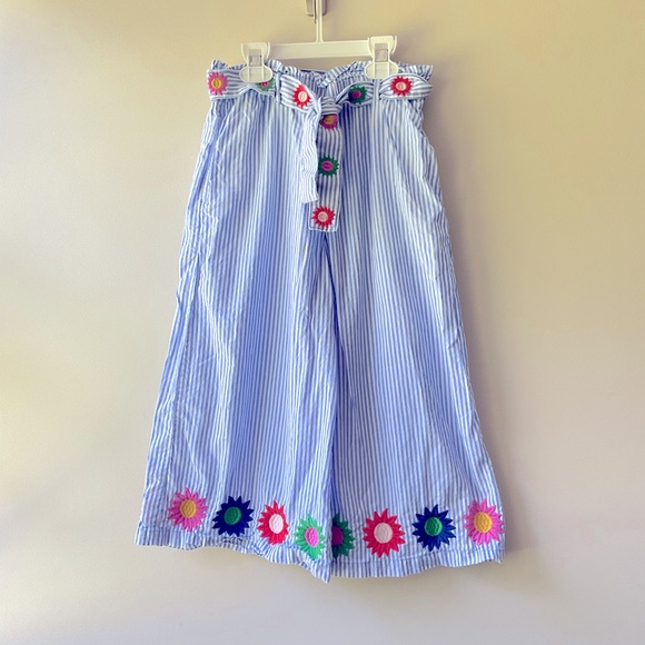Mini Boden Other - Mini Boden Sunflower Wide Leg Geo Pants